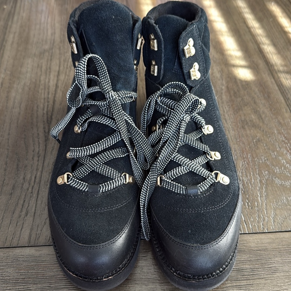 Cole Haan Zerogrand Elissa Hiking Boots BLACK SUEDE/LTR WP